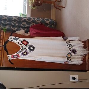 Women's Bohemian Crochet Beach Cover up Size Large 8/10